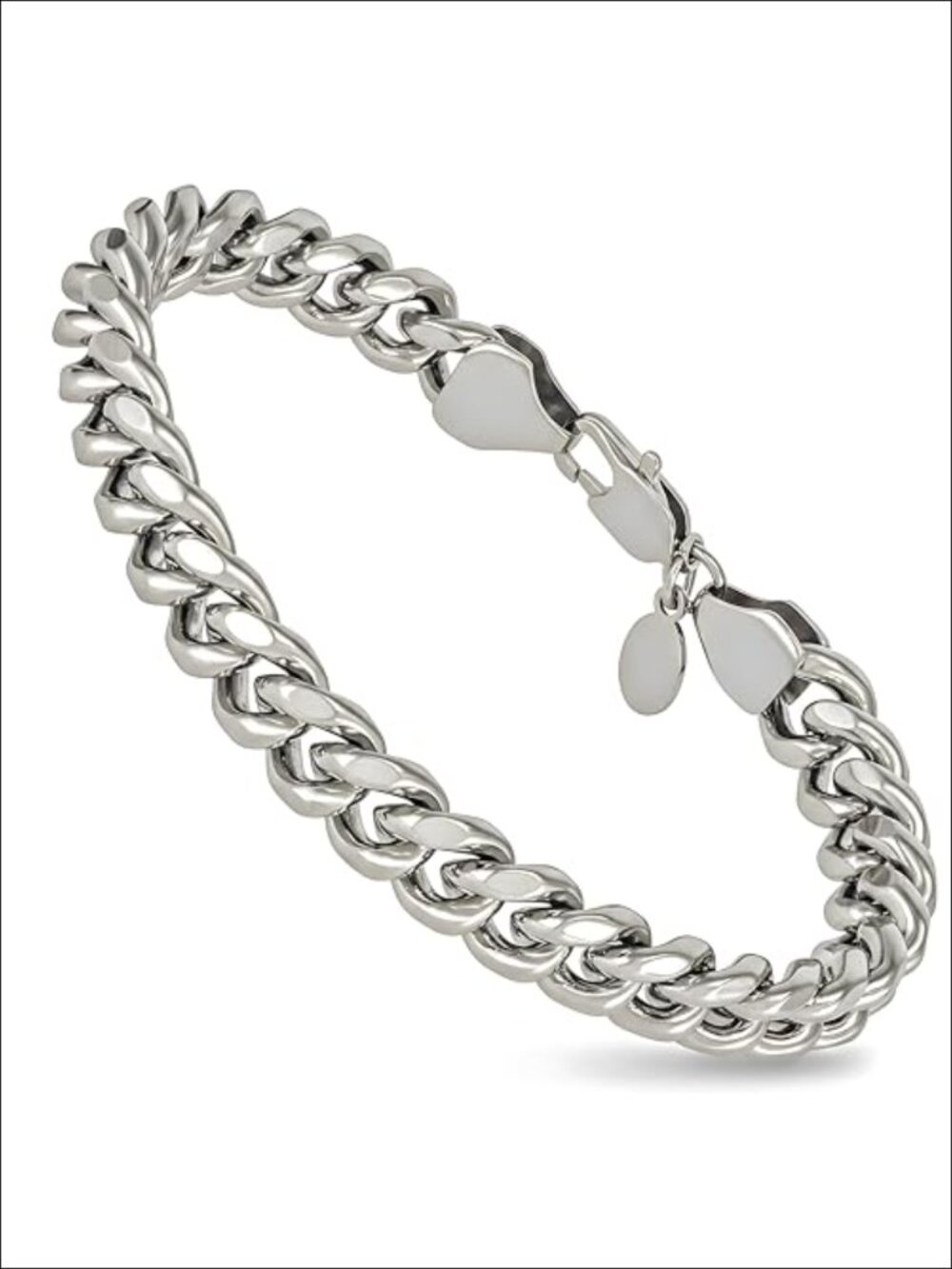 9mm Miami Curb Cuban Link Bracelet Real Gold Plated Chain Wristlet